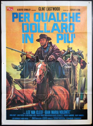 a poster of a man on a horse drawn carriage
