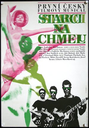 a poster with a group of people and text