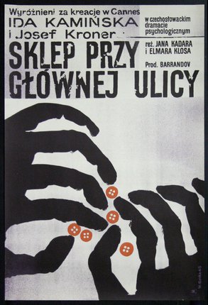 a poster with hands and buttons