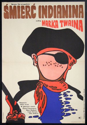 a poster of a man with an eye patch and a hat