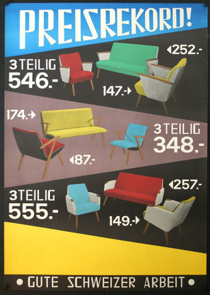 a poster with different furniture