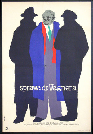a poster of a man in a coat