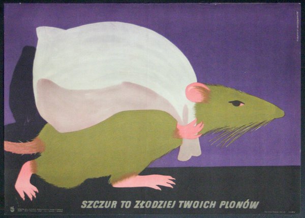 a poster of a rat