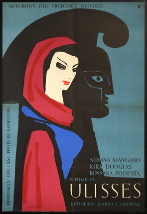 a poster of a woman and a man