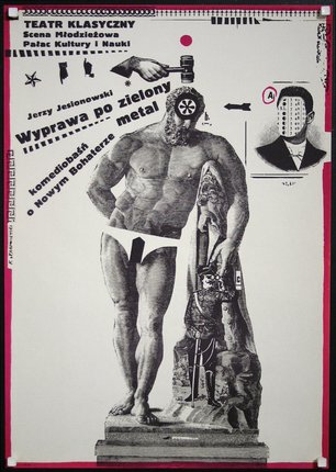 a poster with a man in underwear