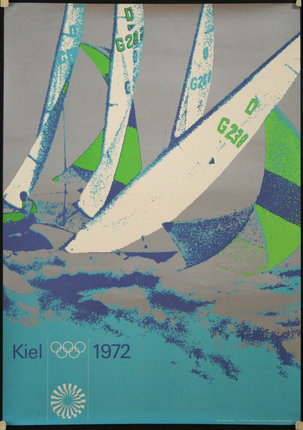 a poster of a sailboat race
