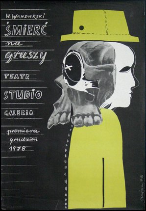 a poster of a woman with a yellow shirt