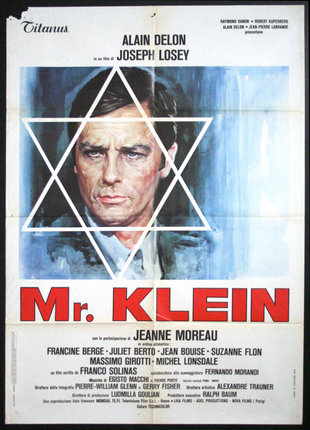 a movie poster with a man in a star of david
