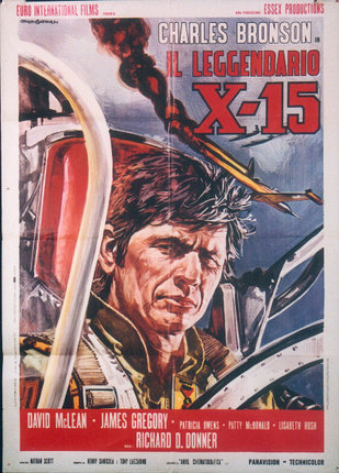 a poster of a man in a pilot's uniform