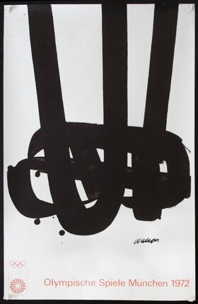 a black and white poster