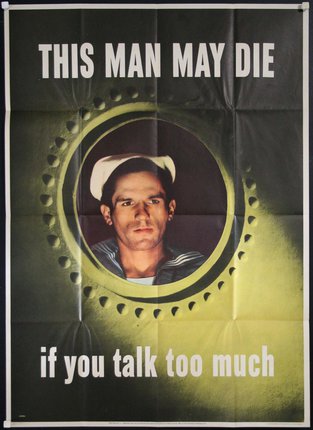 a poster of a man in a circle