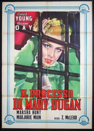 a movie poster of a woman behind bars