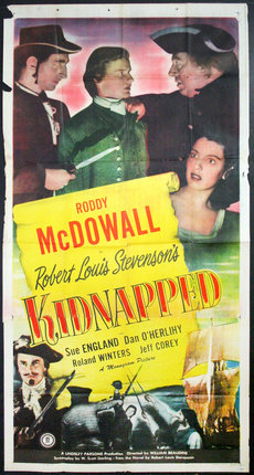 a movie poster of a man holding a scroll and a woman holding a knife