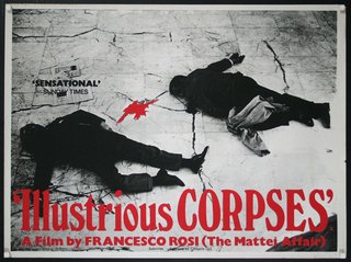 a poster of two men lying on the ground