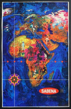 a poster of a map of the world