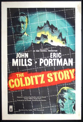 a movie poster of a man and a castle