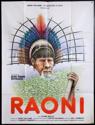 a poster of a man with a feathered headdress