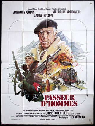a movie poster of a man and a man holding guns