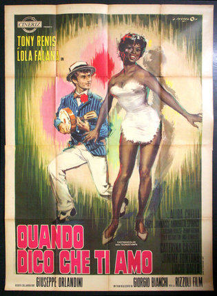 a poster of a man and a woman