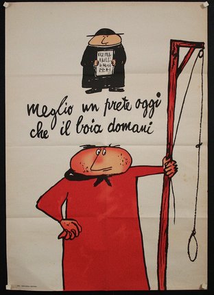 a poster of a man holding a rod