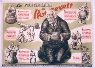 a poster of a man kneeling