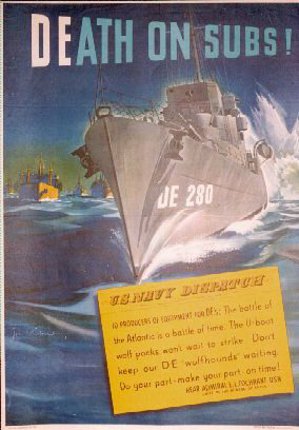 a poster of a military ship