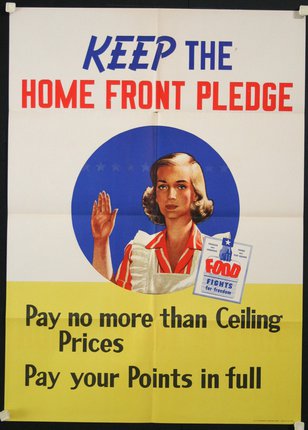 a poster of a woman waving her hand