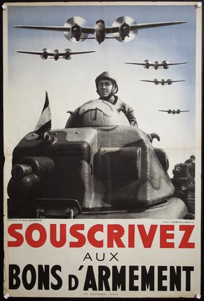 a poster of a man in a tank