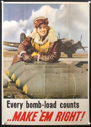 a poster of a man in a pilot uniform