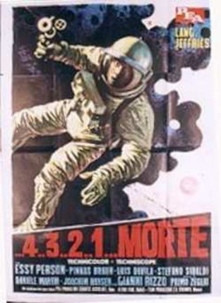 a poster of a man in a space suit