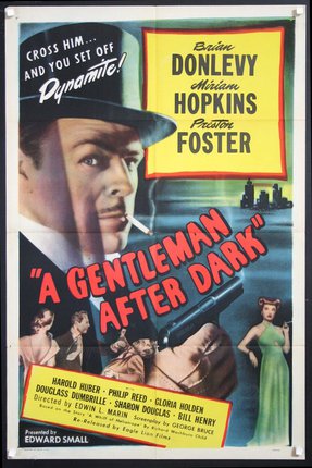 a movie poster with a man smoking a cigarette