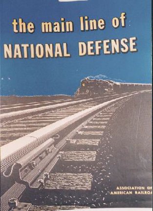 a poster of a train on the railway tracks