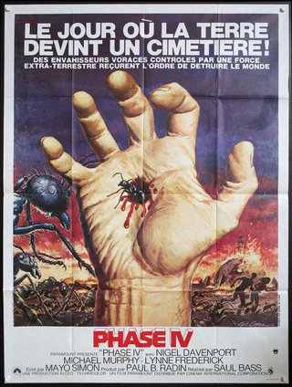 a movie poster of a hand and a spider