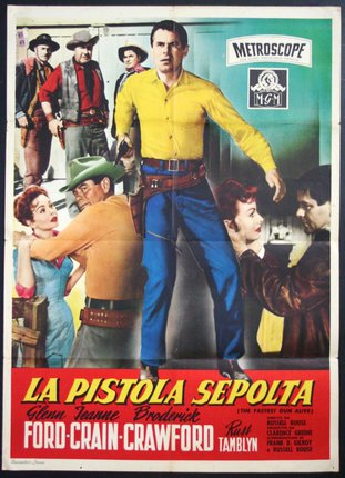 a movie poster of a man in a yellow shirt