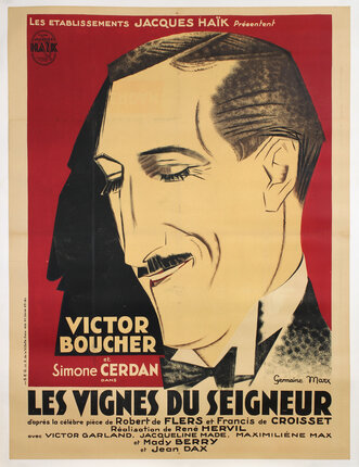 movie poster with an illustration of a dapper man wearing a black bowtie