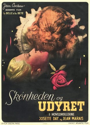 a movie poster with a man and a woman kissing a rose