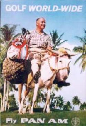 a man riding a donkey