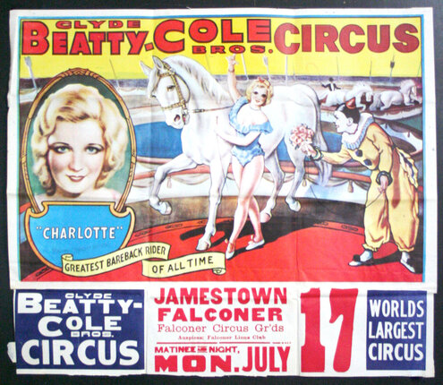 a poster of circus show