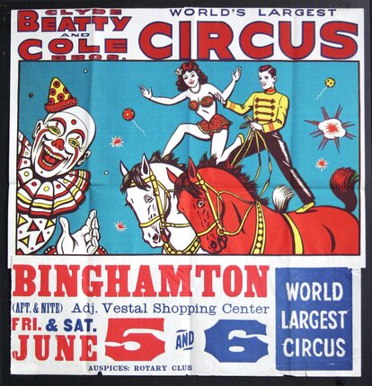 a poster of a circus show