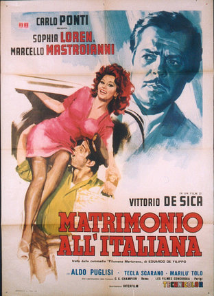 a movie poster with a man and a woman on it