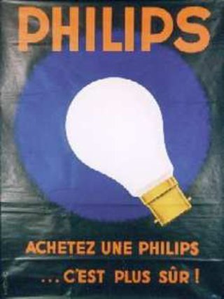 a poster with a light bulb