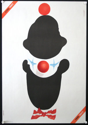 a clown with a red ball