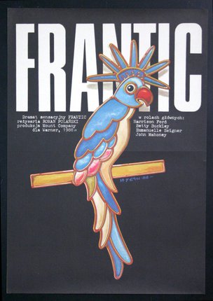 a poster with a bird on a branch