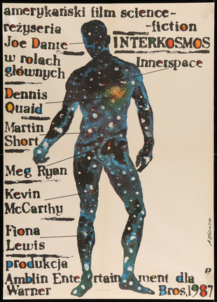 a poster of a man with stars and text