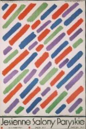a colorful rectangular pattern with lines
