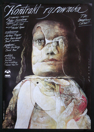 a poster of a woman with a face