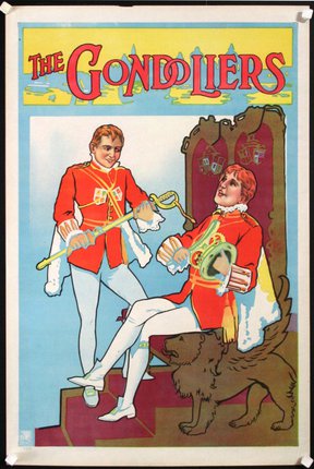 a poster of two men playing instruments