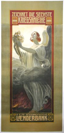 a painting of a woman holding a flower