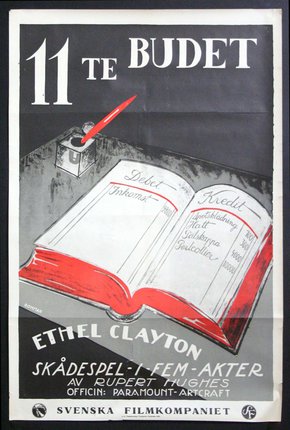 a poster of a book and a pen
