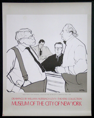 a poster of men talking